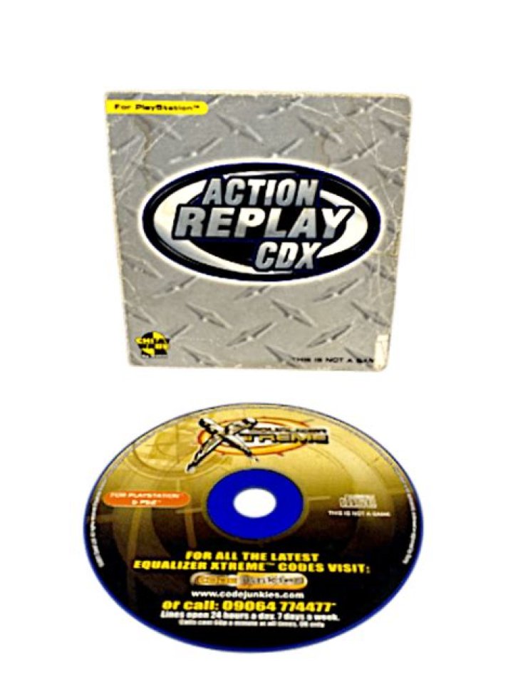 Action Replay unit with disc and cable