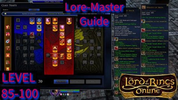 Advice to not completely suck with a Lore-Master on LOTRO