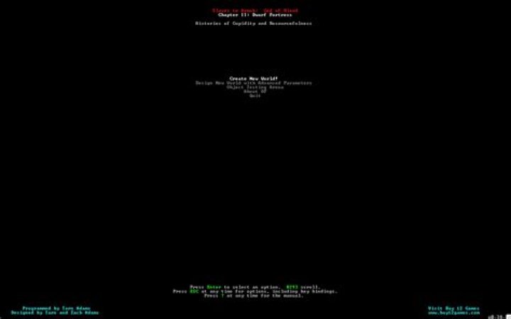 After Accepting a Generated World, Dwarf Fortress doesn't Save it or Load it up