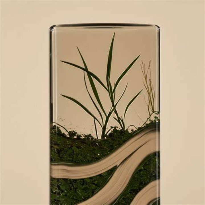 Algae terrarium: automatically empty bottles