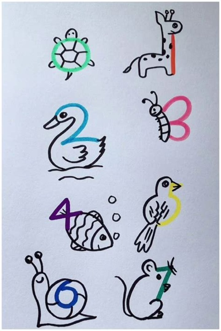All drawings with numbers
