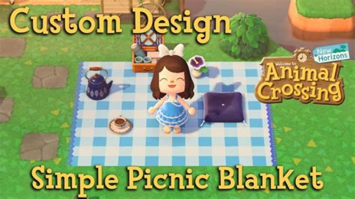 An animal crossing picnic blanket pattern.
