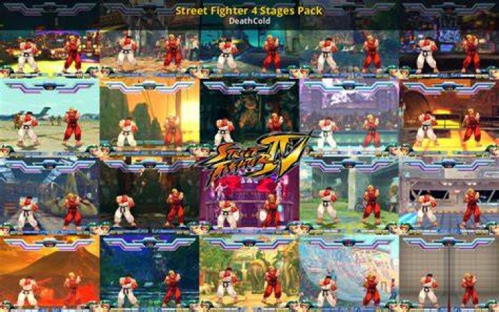 Are Street Fighter 4 stages different sizes?