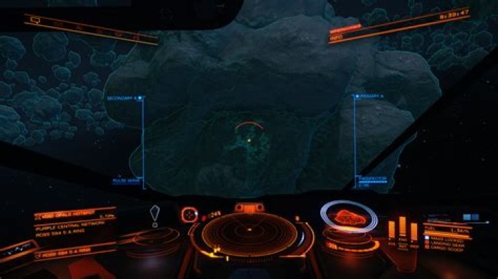 Asteroid fissures are more prominent in night vision mode