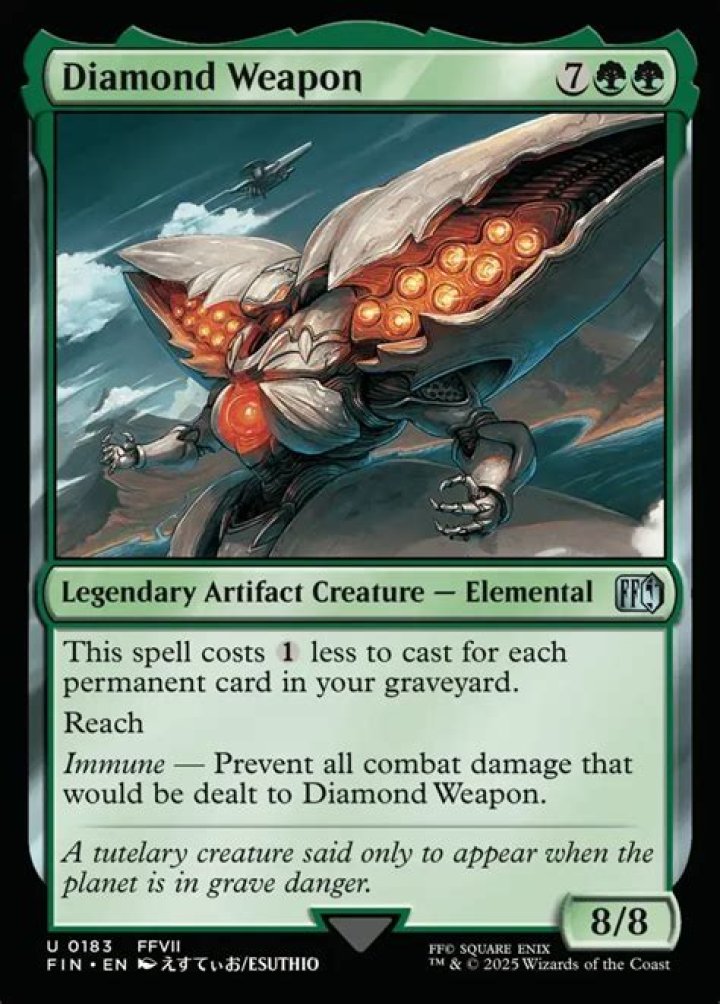 Benefits of quests after destroying the Diamond Weapon