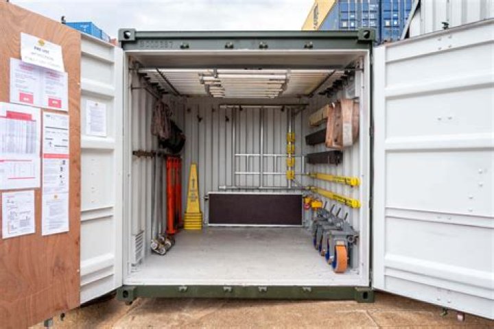 Can I put stuff from inventory into my rented storage container in my house?
