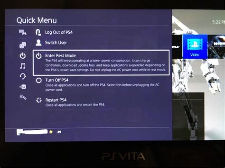 Can I turn off my PS4 with my Vita using Remote Play?