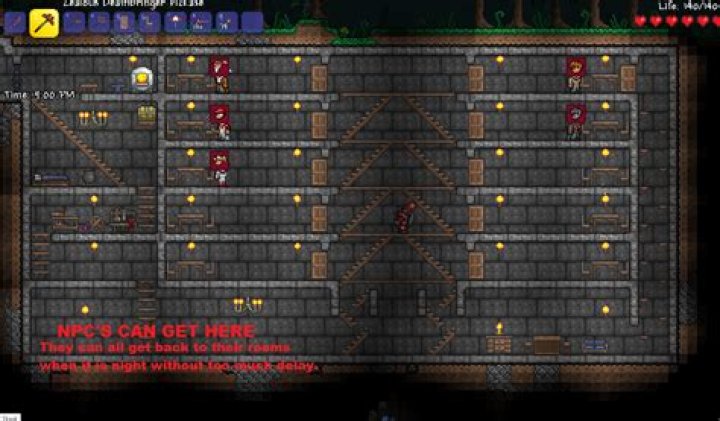 Can NPCs jump on wooden planks?