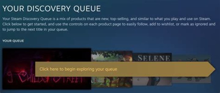 Can Steam Discovery Queue be fixed?