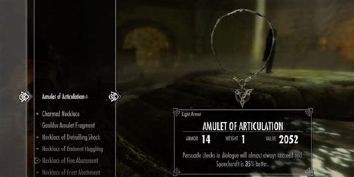 Can you improve the amulet of articulation?