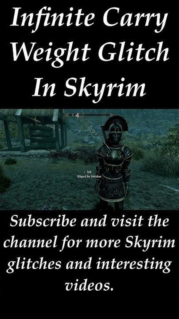 Carry Weight Glitch in Skyrim