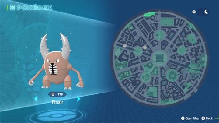 Catch location for a Pinsir