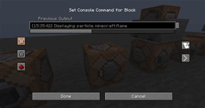 Command block GUI