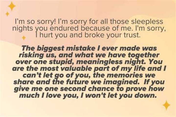 Does Ashley ever apologize or can I tell her I don't trust her?