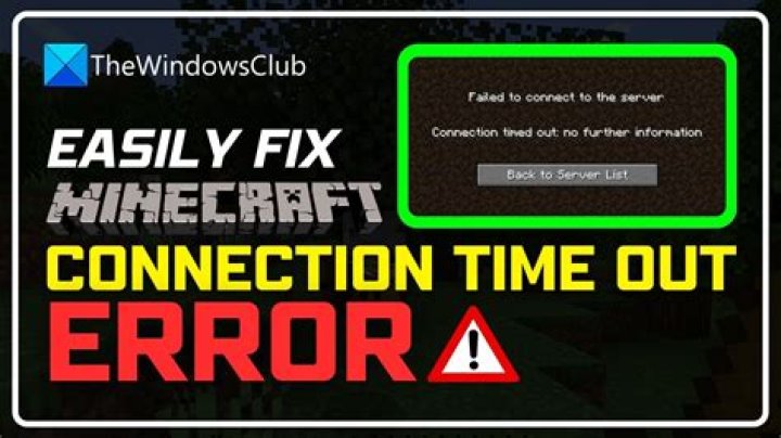 Error when joining a Minecraft server :Message: Connection timed out [duplicate]