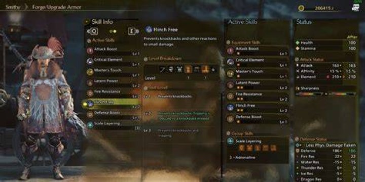 Flinch Free skill Kinsect mechanics