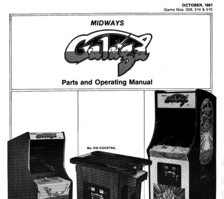 Galaga Manual Front Cover