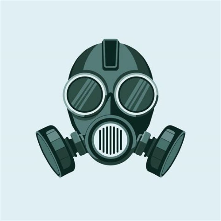 Gas mask icon on map