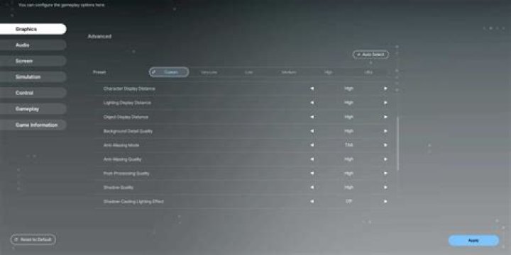 Graphics options, selected 'Asynchronous (Ubershaders)'