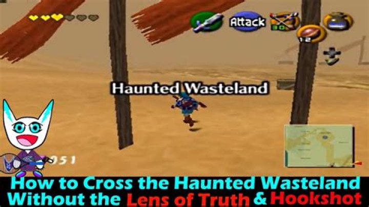 How can I cross the Haunted Wasteland if I can't see well enough?