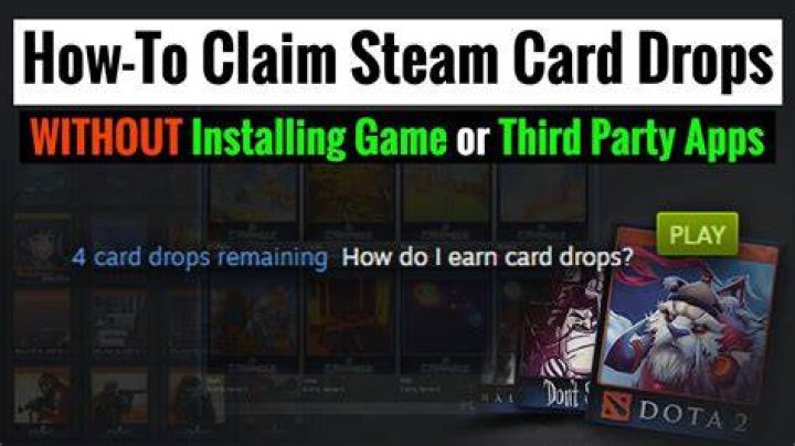 How can I earn card drops on steam? [duplicate]