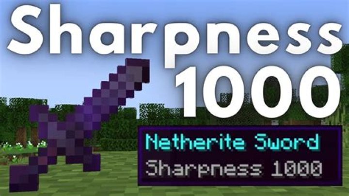 How can I get a sword with sharpness 1000? [duplicate]