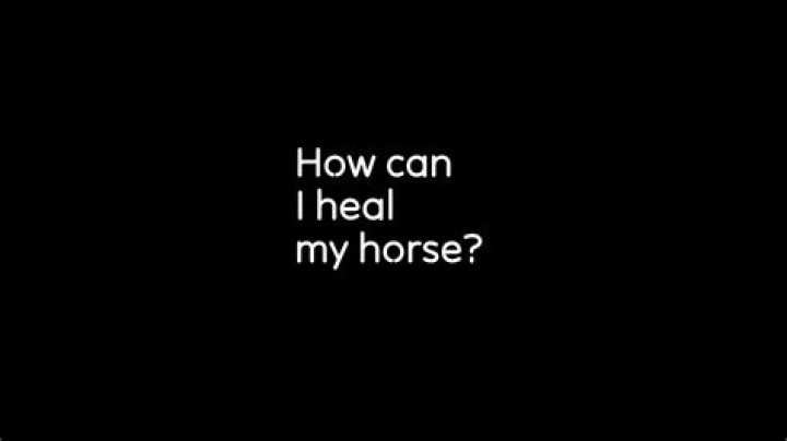How can I heal my horse?