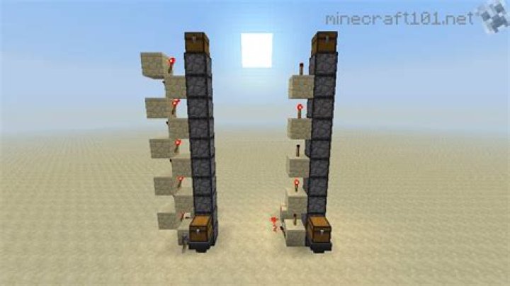 How can I make a Redstone elevator in Minecraft Java Edition?