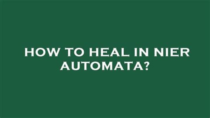 How can I quickly heal in Nier: Automata?