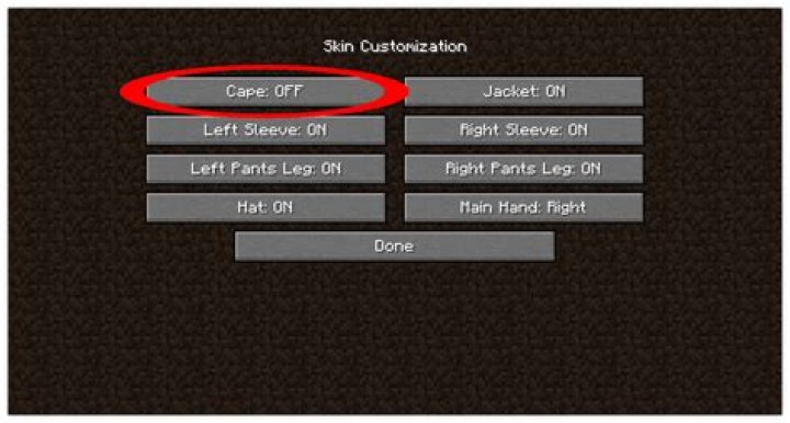 How can I stop seeing the migration cape on other players?