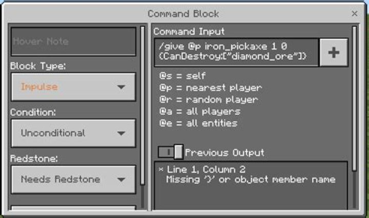 How can I use CanPlaceOn and CanDestroy in Bedrock Edition?