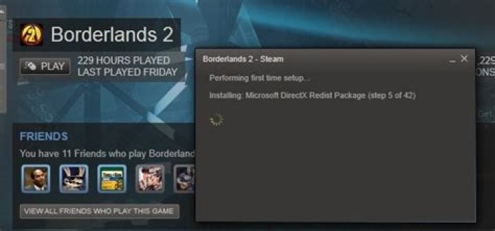 How can the Steam first time setup be run without starting the game directly afterwards?