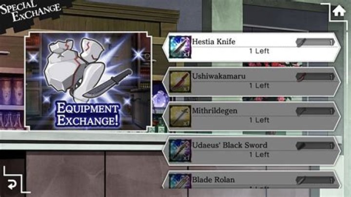 How do I equip the Hestia Knife or other gear I receive from quests?