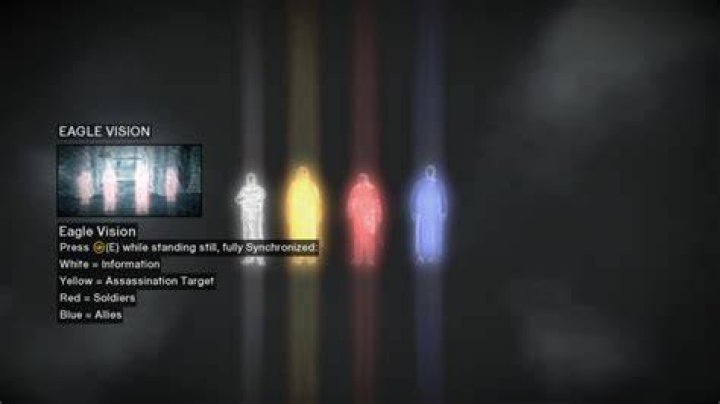 How do I exit eagle vision in Assassin's Creed 2?
