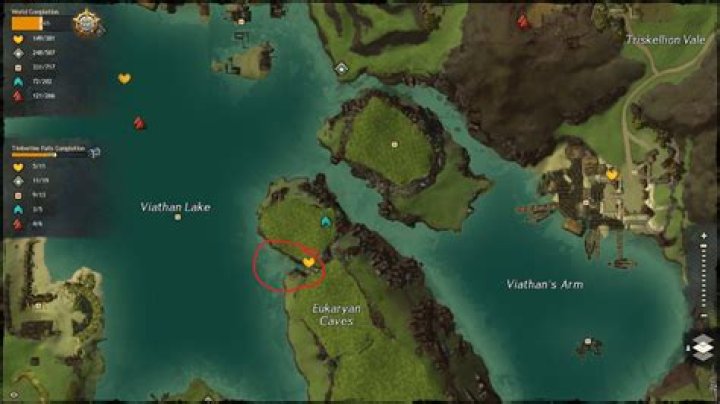 How do I get to the island point of interest in Kessex Hills?
