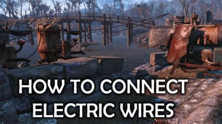 How do I get wires in fallout 4 to connect them to my generators