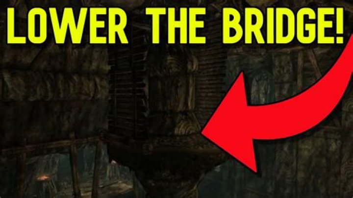 How do I lower the drawbridge in Geirmund's Hall?