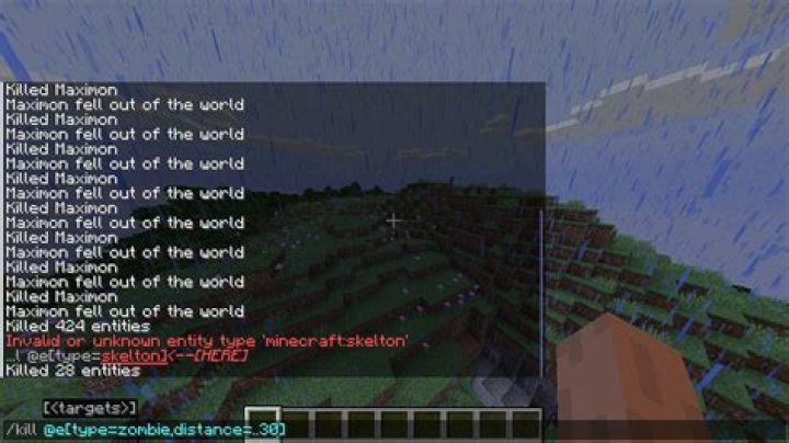 How do I set a /kill command on a block?