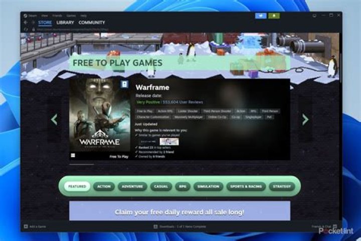 How do you find and install the early alpha games on Steam?