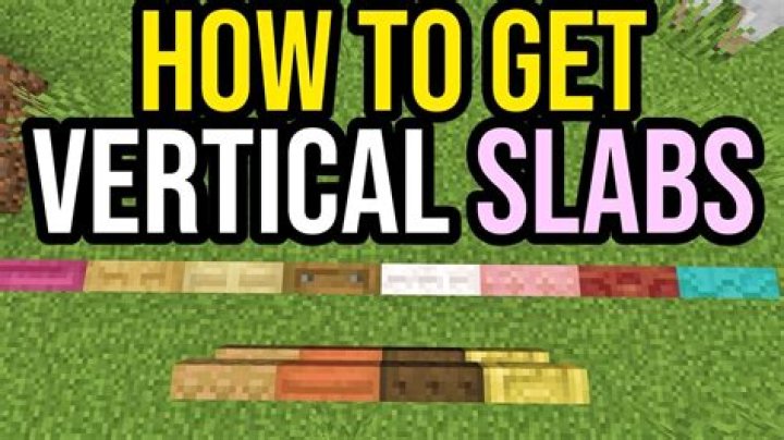 How do you make a vertical slab in Minecraft on Xbox?