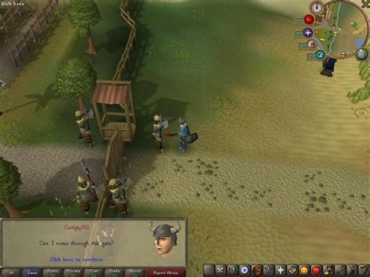 How do you switch to fullscreen mode in Runescape?