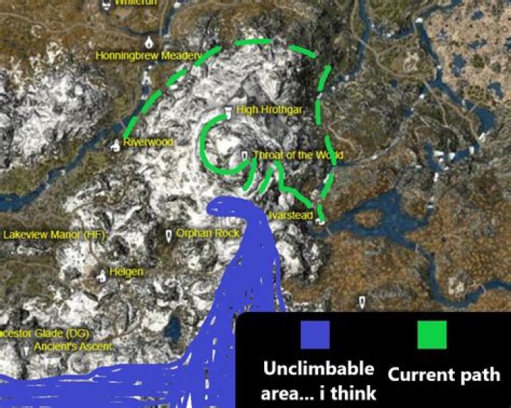 How many steps are there actually on the path to High Hrothgar