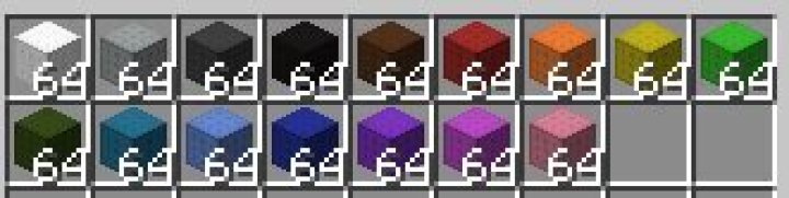 How to create a line of wool sorted by color?