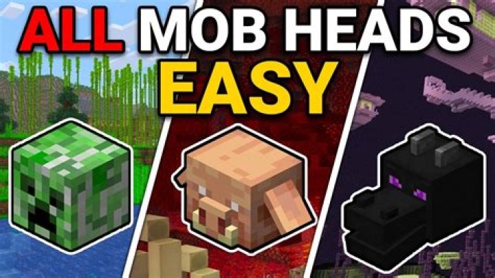 How to get mob heads effectively?