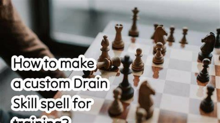 How to make a custom Drain Skill spell for training?