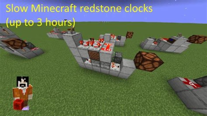 How to put a redstone block in clock mode?