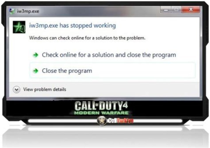 I'm getting "iw3mp.exe has stopped working" on Multiplayer in Windows 7