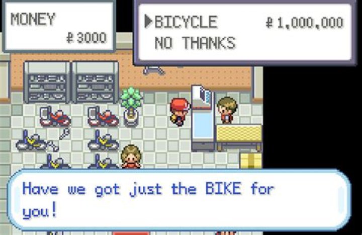 In Pokemon Red/Blue, can you buy the bike before you get the voucher?