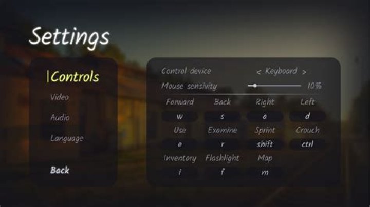 Individual game settings