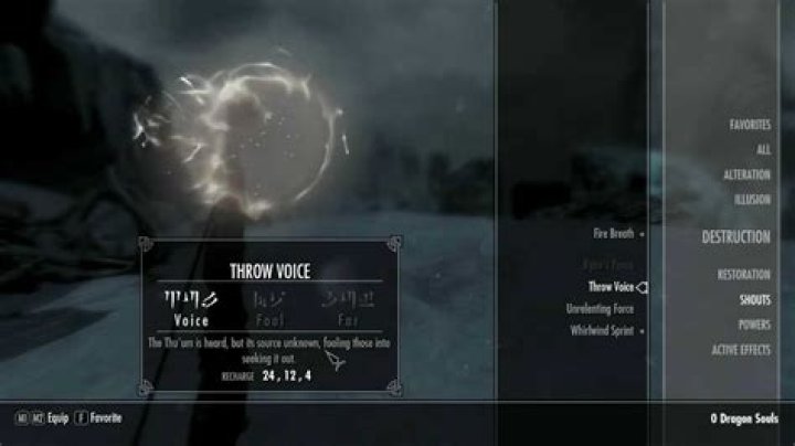 Is the cooldown on Throw Voice shout bugged?